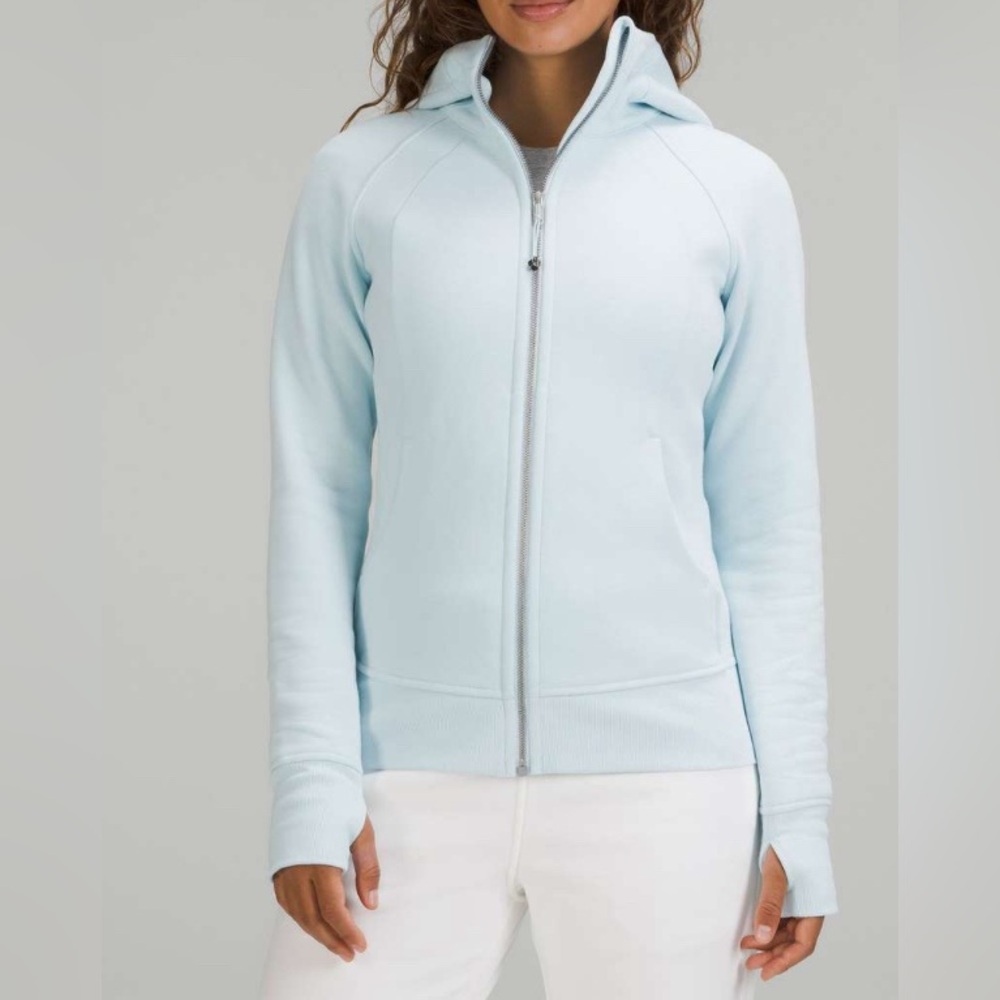 NWOT Lululemon Scuba Full-Zip Hoodie Powder Blue